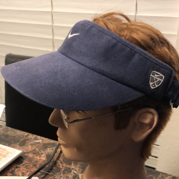 Nike Dri-Fit Men’s Navy Blue Adjustable Visor hats Size Adjustable - Picture 7 of 16